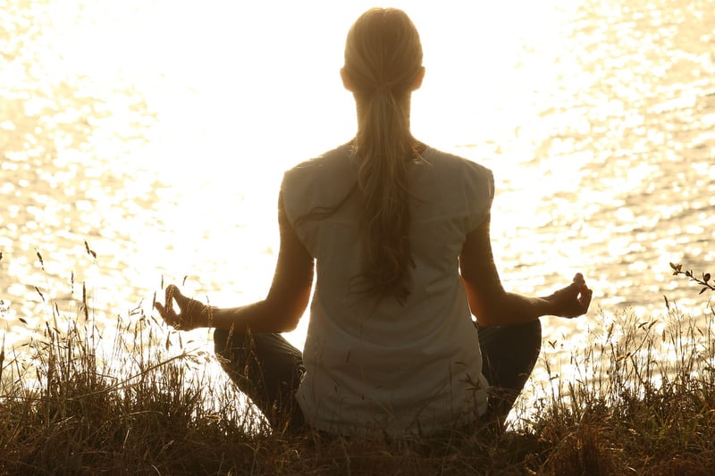 Meditation at sunrise